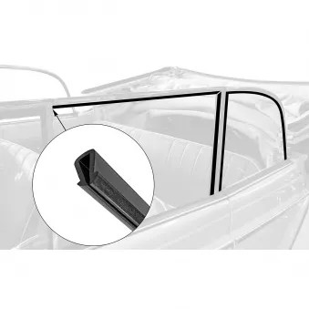 Joints entre vitre latérale et cadre cabrio - kit (avant+arrière) YOUNG PARTS 7083
