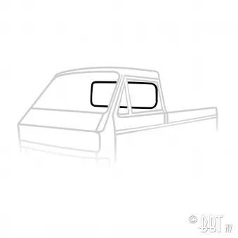 Joint vitre arrière 'Deluxe' (moulure plastique) YOUNG PARTS 7607-100