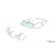 Pare-brise - Karmann Ghia coupé/cabriolet avec bande verte YOUNG PARTS [8980-005]
