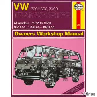 VW 1700/1800/2000 Transporter Manual YOUNG PARTS OEM 9331