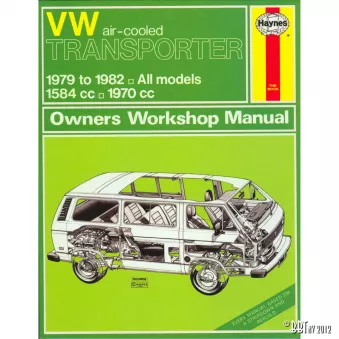 VW Air-cooled Transporter Manual, Anglais, J.H. Haynes YOUNG PARTS OEM 9335