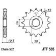 JT JTF585.17 - pignon de chaîne