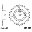 JT JTR217.52 - Couronne, pignon de moto