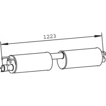 Silencieux central DINEX 32332