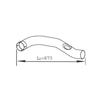 collecteur d'échappement DINEX 47195 pour MAN TGA 37,310, 37,320 - 310cv