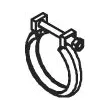 Pièce de serrage, échappement DINEX [73808]