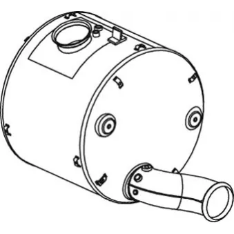 Silencieux central DINEX OEM 1741881