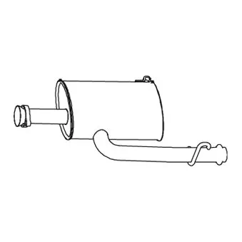 Silencieux central DINEX 66366