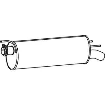 Silencieux arrière DINEX 62311