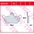 TRW MCB621SV - Jeu de 2 plaquettes de frein avant