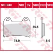 TRW MCB683SV - Jeu de 2 plaquettes de frein avant