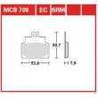 TRW MCB709EC - Jeu de 2 plaquettes de frein avant