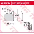 TRW MCB742SV - Jeu de 2 plaquettes de frein avant