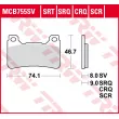 TRW MCB755SV - Jeu de 2 plaquettes de frein avant