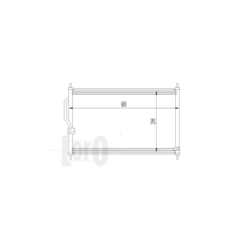 Condenseur, climatisation ABAKUS 018-016-0005 - Visuel 2