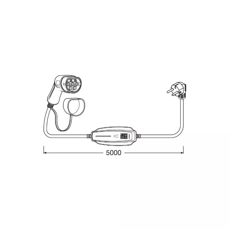 Cable de charge EV PHEV véhicule électrique ou hybride OSRAM 4052899624092 - Visuel 2