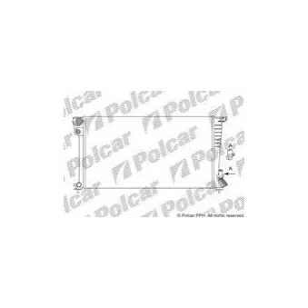 Polcar 232608A4 - Radiateur, refroidissement du moteur