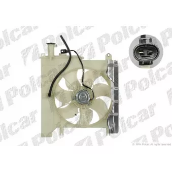 Ventilateur, refroidissement du moteur Polcar OEM 163630Q050