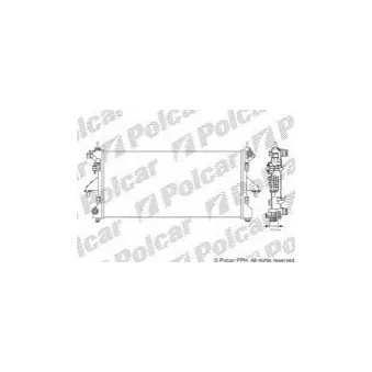 Radiateur, refroidissement du moteur Polcar OEM 1366650080