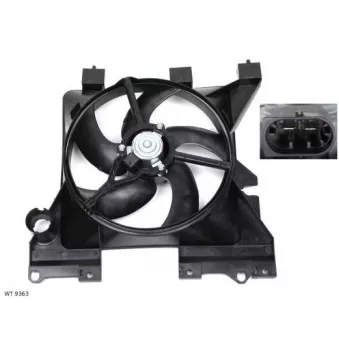 Ventilateur, refroidissement du moteur SAMAXX WT 9363 pour CITROEN XSARA 1.6 - 95cv