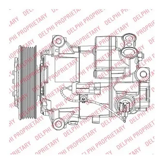 Compresseur, climatisation DELPHI TSP0155947 pour OPEL INSIGNIA 1.8 - 140cv