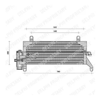 DELPHI TSP0225004 - Condenseur, climatisation