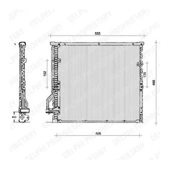 DELPHI TSP0225014 - Condenseur, climatisation