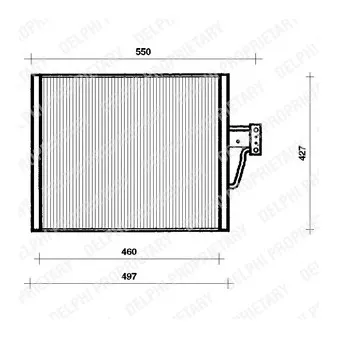 Condenseur, climatisation DELPHI OEM BSG 15-525-002