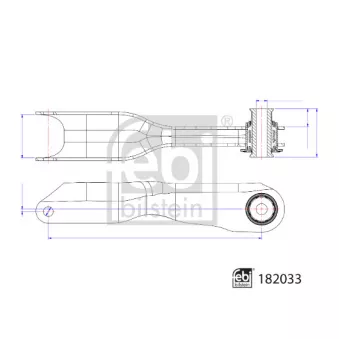 FEBI BILSTEIN 182033 - Bras de liaison, suspension de roue avant droit