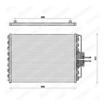 DELPHI TSP0225061 - Condenseur, climatisation