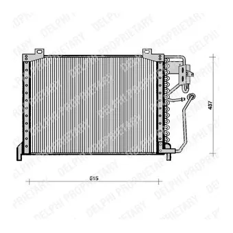 DELPHI TSP0225064 - Condenseur, climatisation