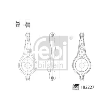 Triangle ou bras de suspension (train arrière) FEBI BILSTEIN OEM BV615K652EE