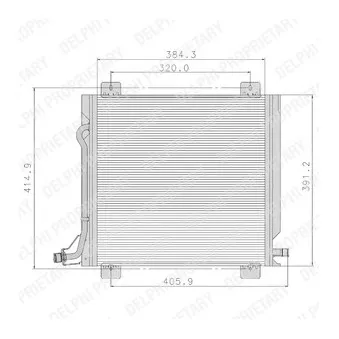 DELPHI TSP0225088 - Condenseur, climatisation