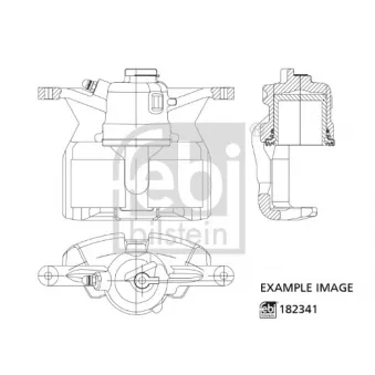 Étrier de frein avant droit FEBI BILSTEIN OEM 6C0615124