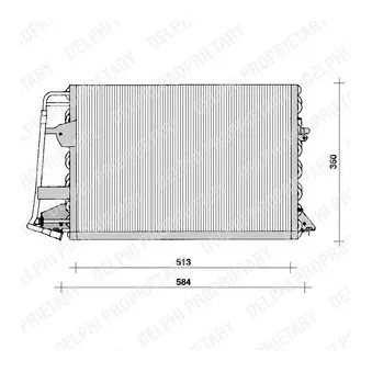Condenseur, climatisation DELPHI OEM 6499843
