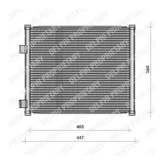 Condenseur, climatisation DELPHI TSP0225111