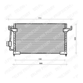 Condenseur, climatisation DELPHI TSP0225120