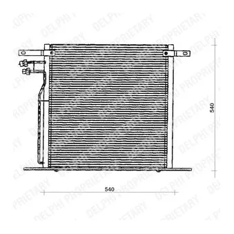Condenseur, climatisation DELPHI TSP0225126 pour MERCEDES-BENZ VITO 110 D 2.3 - 98cv
