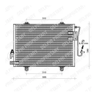 Condenseur, climatisation DELPHI TSP0225131