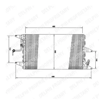 DELPHI TSP0225162 - Condenseur, climatisation