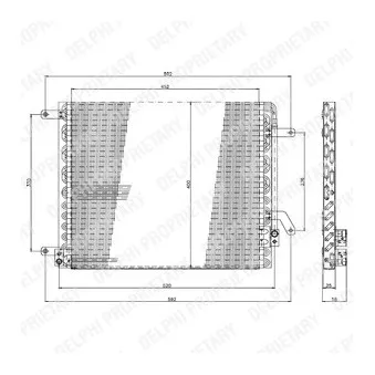 DELPHI TSP0225190 - Condenseur, climatisation