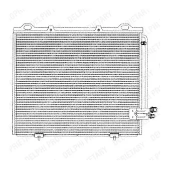 Condenseur, climatisation DELPHI TSP0225194 pour MERCEDES-BENZ CLASSE E E 240 - 170cv