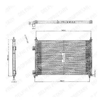 Condenseur, climatisation DELPHI TSP0225209
