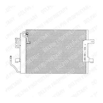 Condenseur, climatisation DELPHI TSP0225210 pour MERCEDES-BENZ CLASSE A A 160 - 102cv