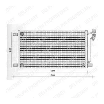 Condenseur, climatisation DELPHI TSP0225236