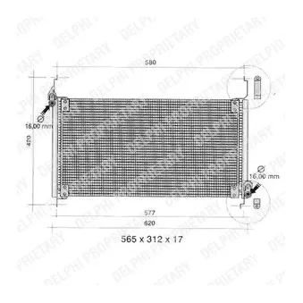 Condenseur, climatisation MAGNETI MARELLI 350203801000