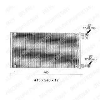Condenseur, climatisation DELPHI TSP0225272