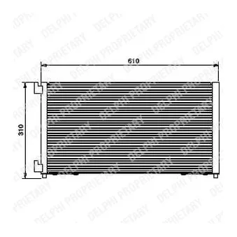 Condenseur, climatisation DELPHI OEM 46799862