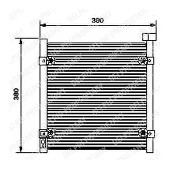 Condenseur, climatisation THERMOTEC KTT110099