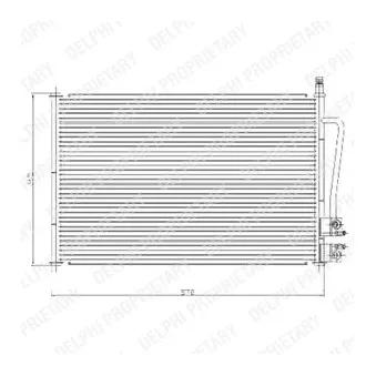 Condenseur, climatisation DELPHI TSP0225459 pour FORD FIESTA 1.4 16V - 80cv